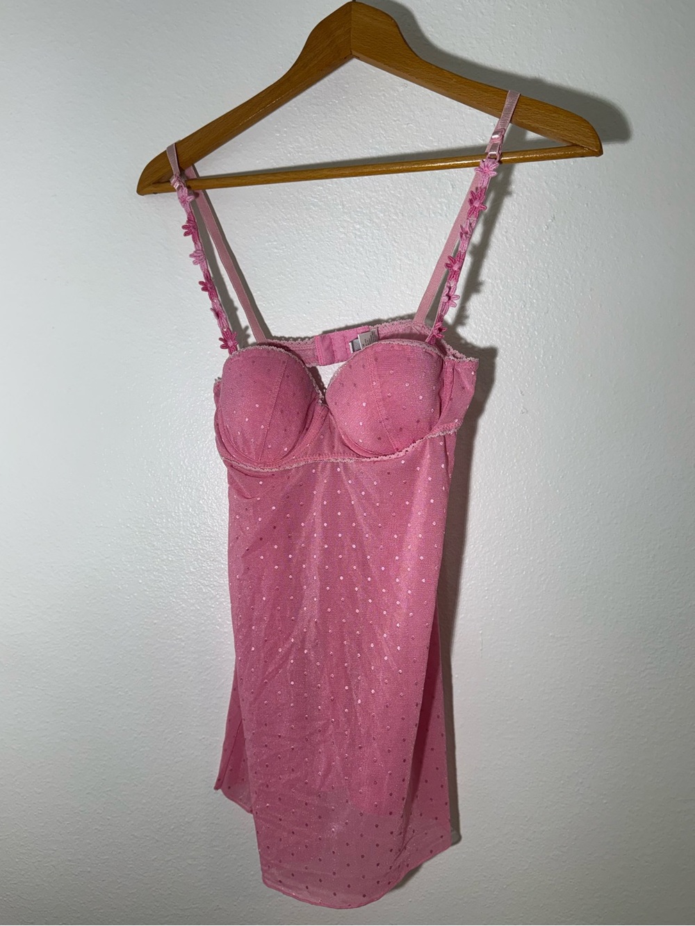 Cute Pink Laced Dress Chemise